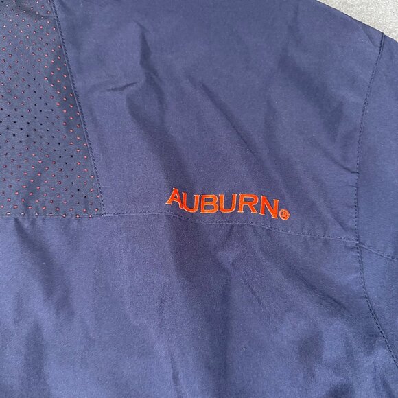 Auburn Tigers Mens XL Under Armour Navy Blue Full Zip Long Sleeve Windbreaker - Picture 10 of 10